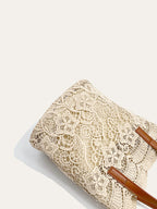 Şık Dantel Kenarlı Tote Çanta