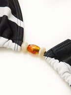 Renkli Üçgen Desenli Çizgili Bikini Takımı