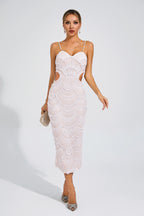 Sunita İnci Slip Midi Elbise