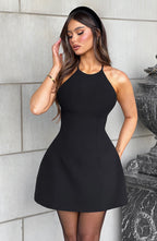 Jayne Mini Elbise - Siyah