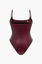 Shapewear büyük Beden Deri Bodysuit