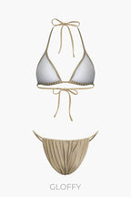 Boyundan Bağlamalı Bikini Ve Batik Örtülü Malaya Peştemâli 3'Lü Set