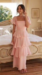 Lanelle Maxi Elbise - Pembe