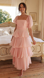 Lanelle Maxi Elbise - Pembe