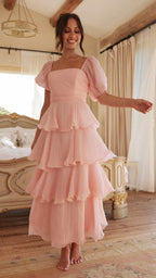 Lanelle Maxi Elbise - Pembe