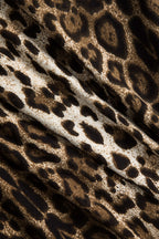 Shapewear leopar Desenli Uzun Kollu Bodysuit