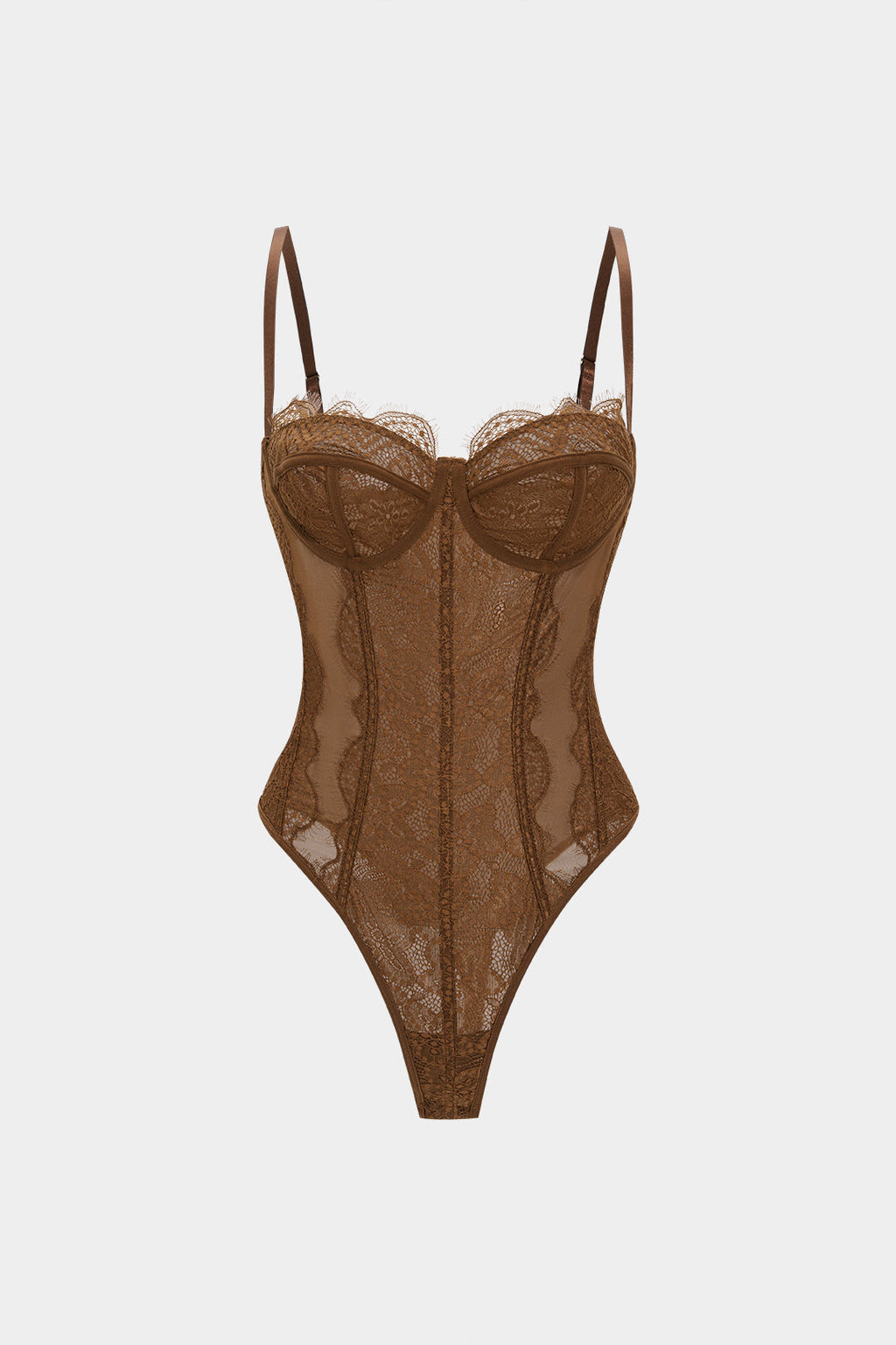 File Detaylı Korse Büstiyer Bodysuit