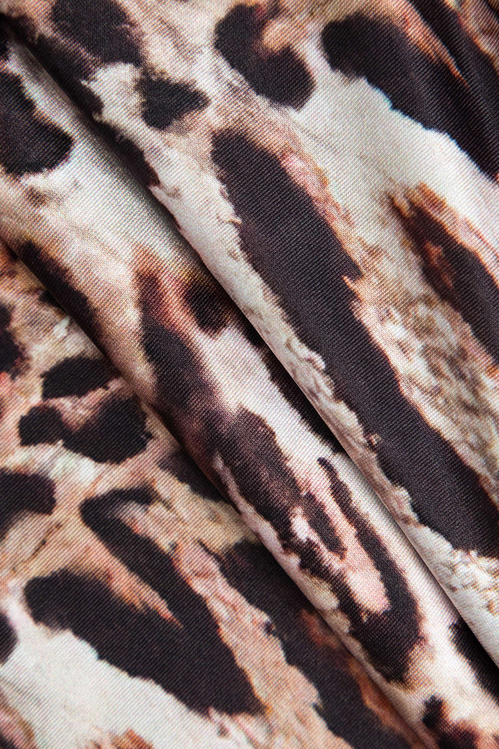 Leopar Desenli Uzun Kollu Bodycon Tulum