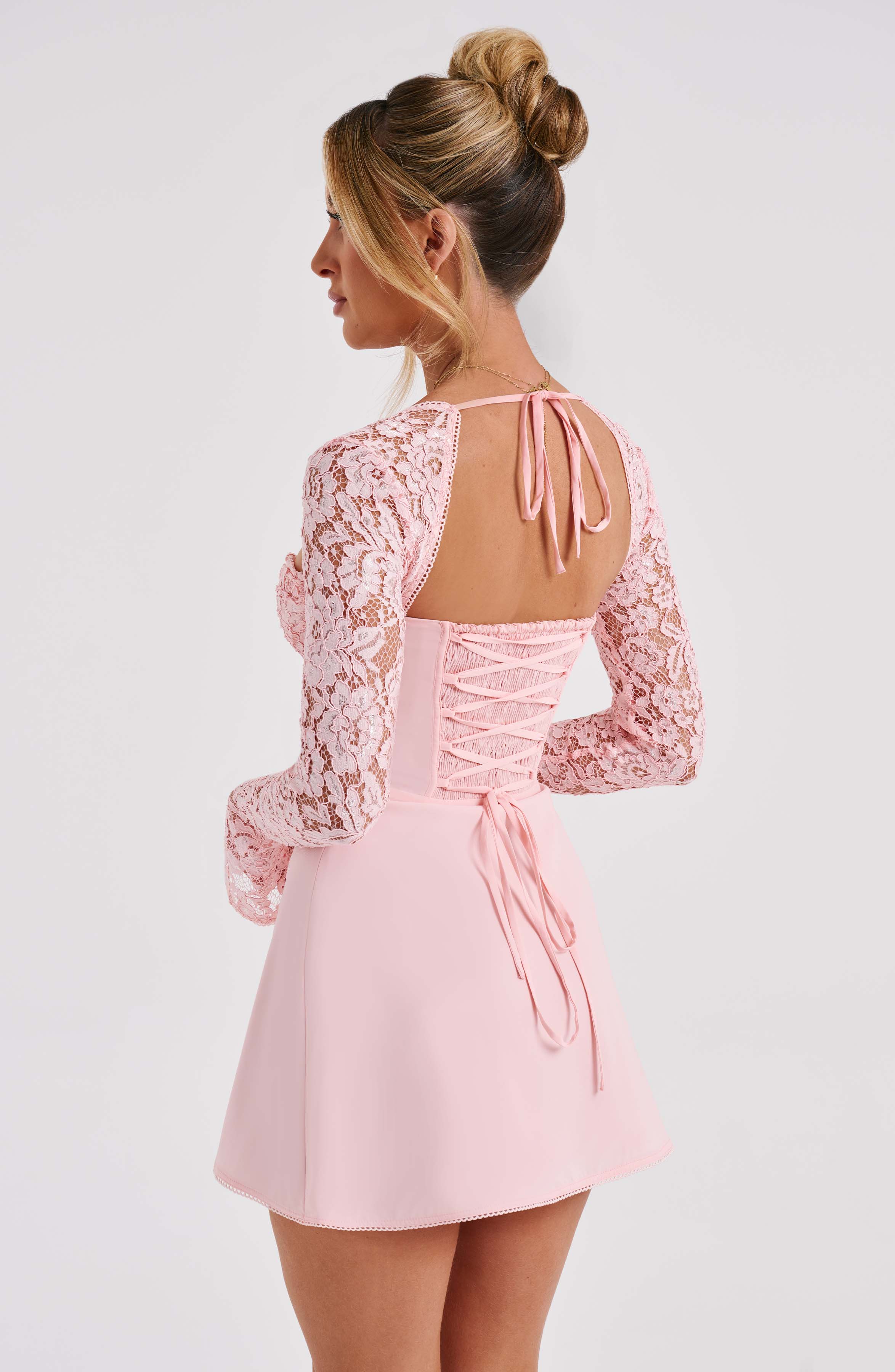 Jacinta Mini Elbise - Allık