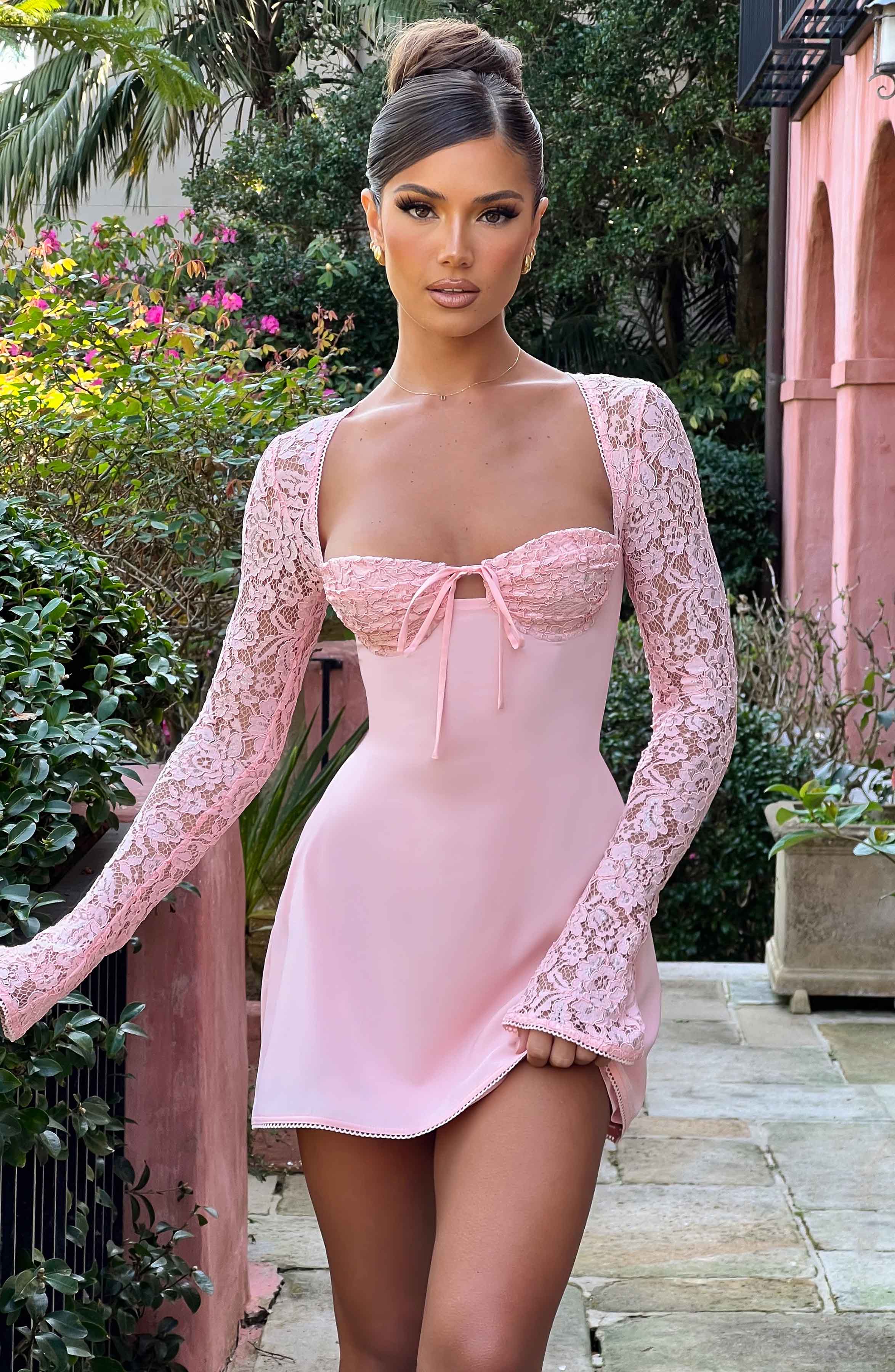 Jacinta Mini Elbise - Allık
