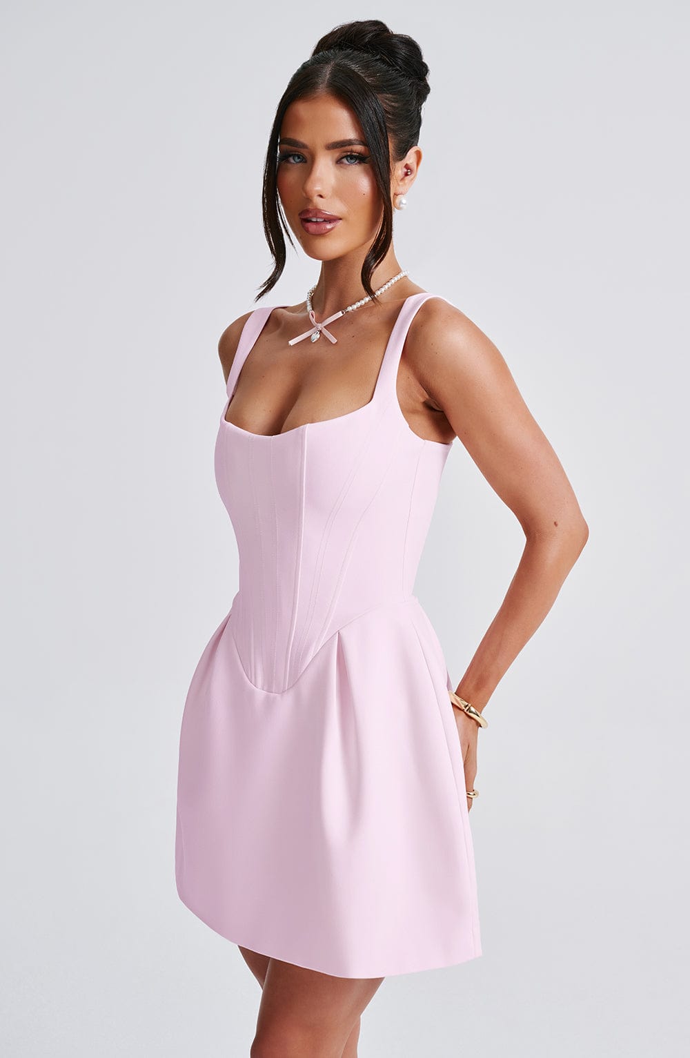 Janiyah Mini Elbise - Allık