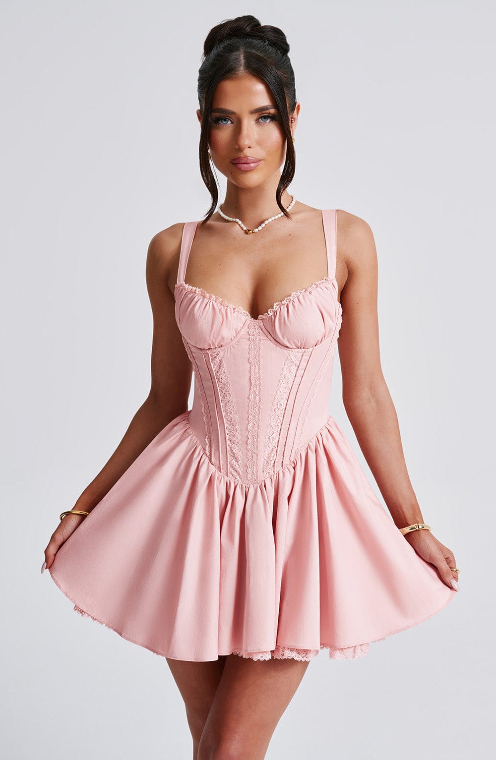 Josie Mini Elbise - Allık