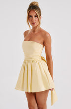 Katrina Mini Elbise - Limon