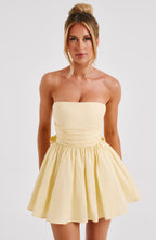 Katrina Mini Elbise - Limon