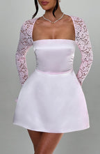 Sadie Mini Elbise - Allık